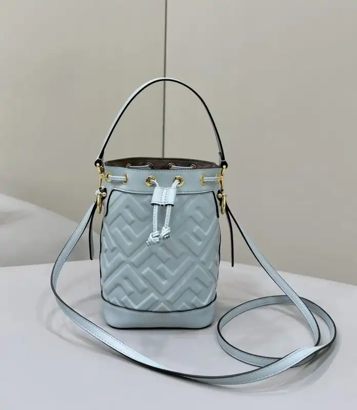 Discover the elegance of the Fendi Tresor Mini Bucket in soothing blue. A perfect companion for your stylish adventures! 💙👜✨ https://tinyurl.com/22u5z9kj