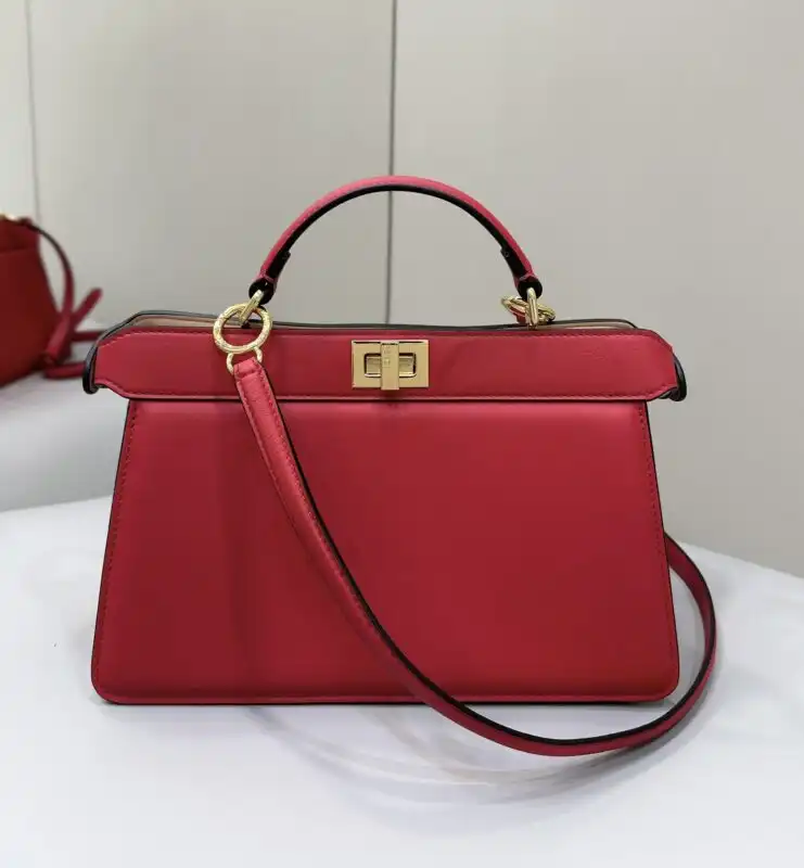 Discover the elegance of the Fendi Peekaboo Large in radiant red. A timeless piece that adds a touch of joy to every outfit! ❤️✨👜 https://tinyurl.com/2ak3dgva