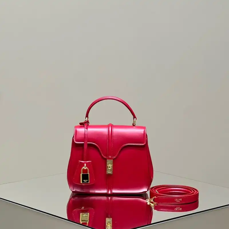 Introducing the Celine Mini 16 in vibrant red! ❤️✨ A perfect blend of elegance and charm, this exquisite piece brightens any outfit. 🌟💖 https://tinyurl.com/23k6b5qx