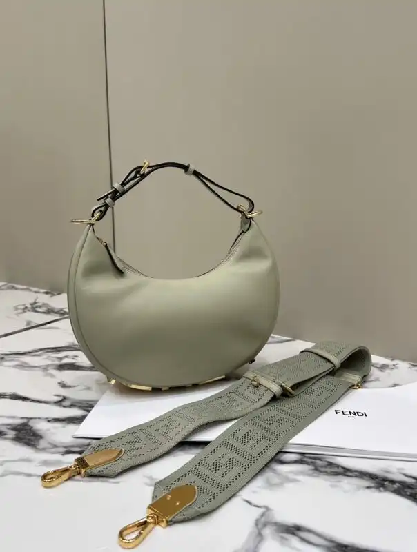 Introducing the Fendi Fendigraphy Large in a serene green hue 🌿✨. Elevate your style with elegance and charm. 💚👜 https://tinyurl.com/2yrsm9wg