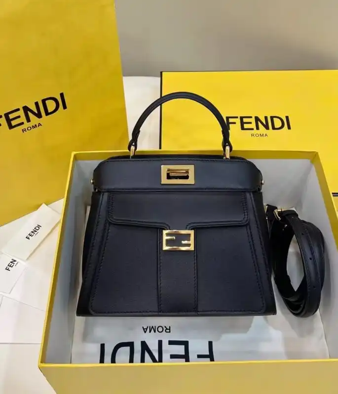 Discover the elegance of the Fendi Peekaboo with Patch Pocket in classic black. A timeless piece for your collection! 🖤✨👜 https://tinyurl.com/2xtmomkz