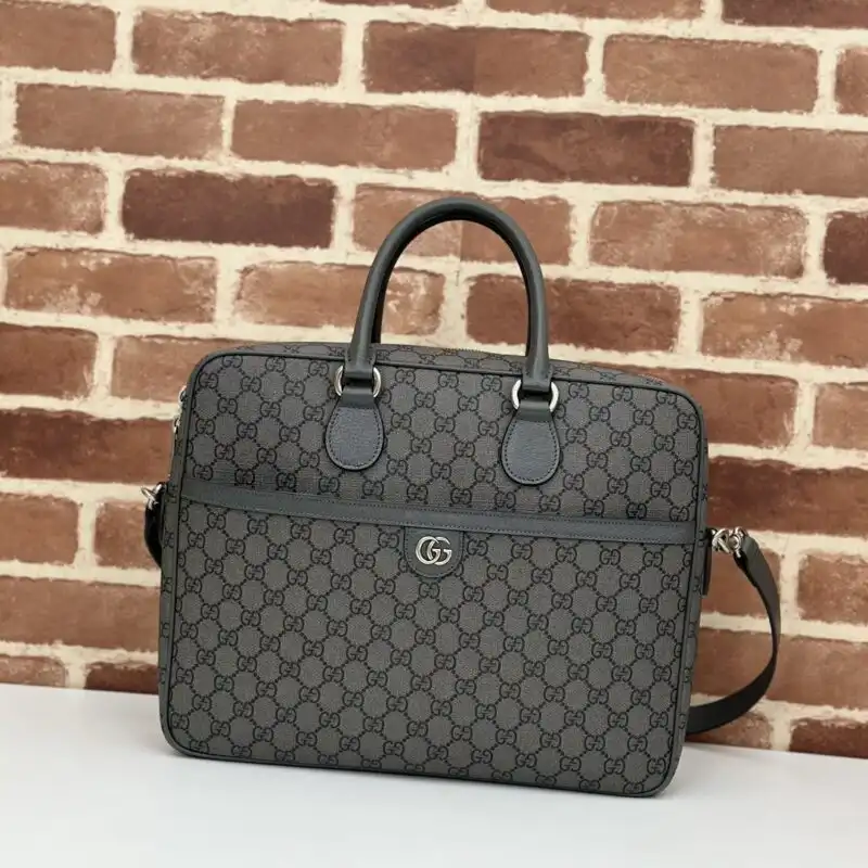 Discover elegance with the Gucci Crossbody Briefcase in a soothing grey. Perfect for your daily adventures! 🌟👜✨ https://tinyurl.com/297ekpj9