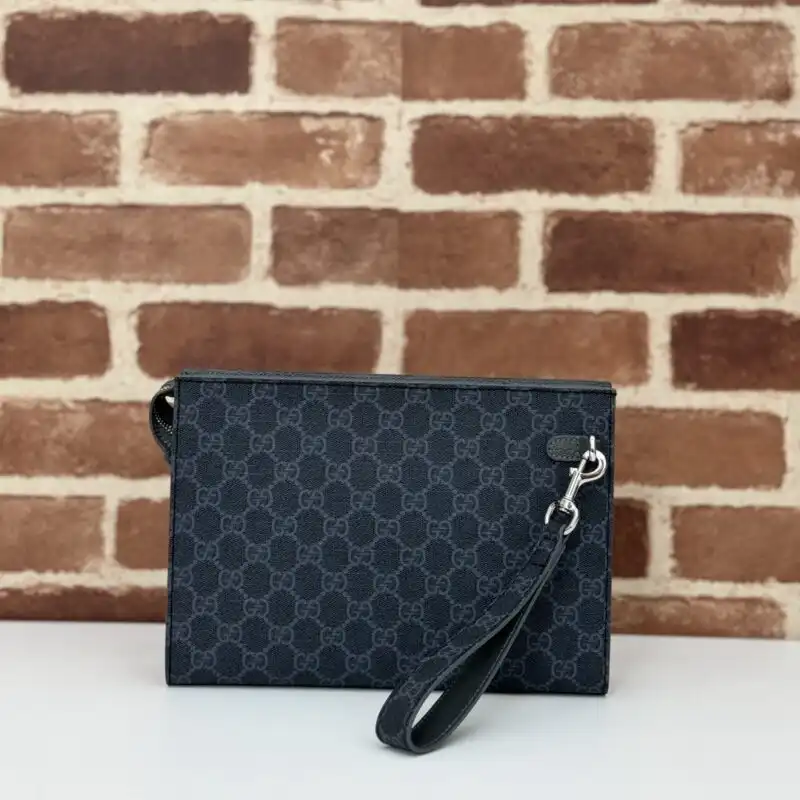 Discover the elegance of the Gucci GG Canvas Pouch in soothing blue. Perfect for carrying your essentials with style. 💙✨👜 https://tinyurl.com/2c4cp8bv