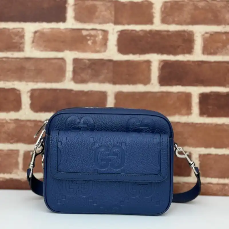 Discover elegance with the Gucci Jumbo GG Crossbody in soothing blue. Perfect for any occasion, it adds a touch of charm. 💙✨👜 https://tinyurl.com/24xjbxen