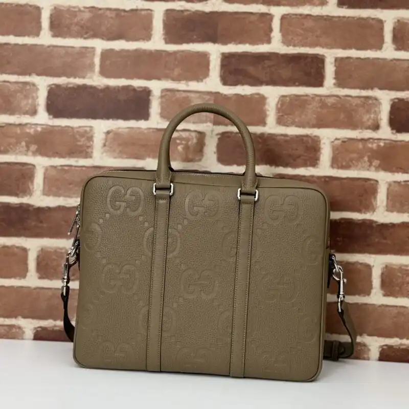 Elevate your style with the stunning Gucci GG Leather Briefcase in rich brown. A perfect blend of elegance and functionality! 👜✨🌟 https://tinyurl.com/25hgj8mg