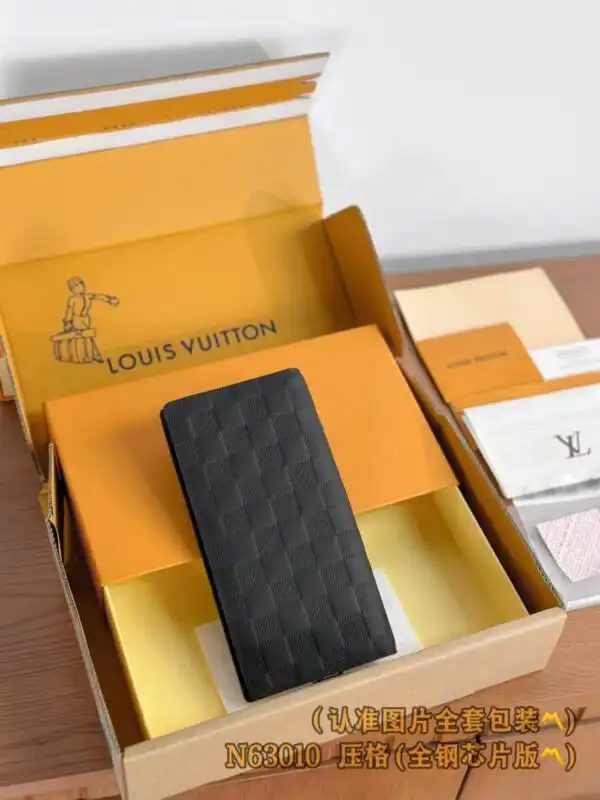Discover the elegance of the Louis Vuitton Brazza Wallet in Black Grid. A perfect blend of style and functionality! 🌟👜✨ https://tinyurl.com/2yjplmtz