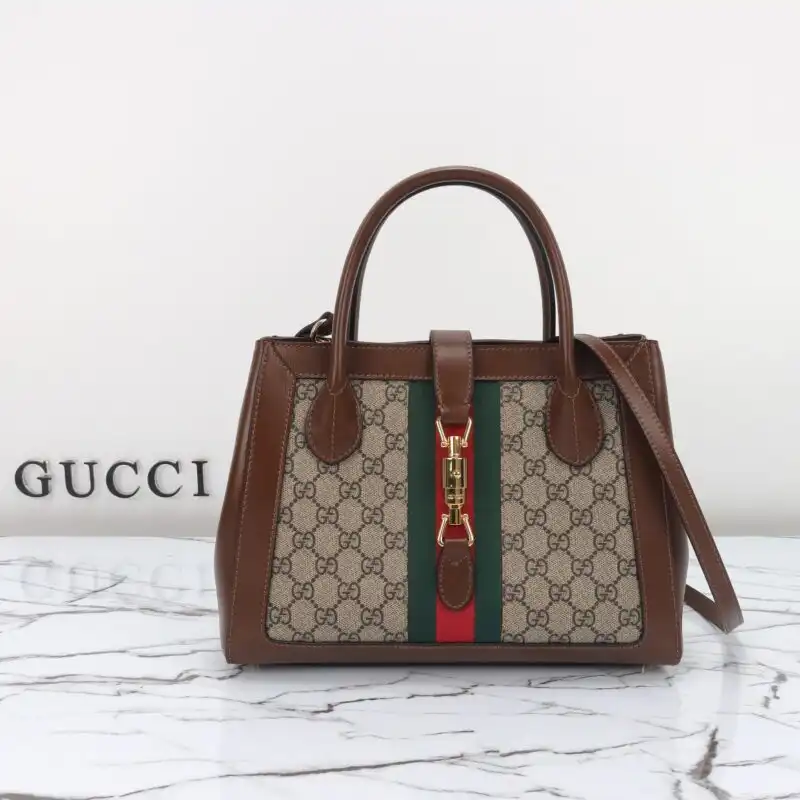 Discover the timeless elegance of the Gucci G Jackie 1961 in warm brown. A true classic that exudes charm and sophistication. 🌟👜✨ https://tinyurl.com/28bnjcux