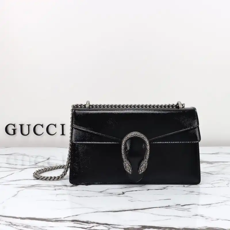 Discover elegance with the Gucci Dionysus Small Shoulder Bag in Patent Black. A timeless accessory that adds charm to any outfit. 🖤✨👜 https://tinyurl.com/2dpewotu