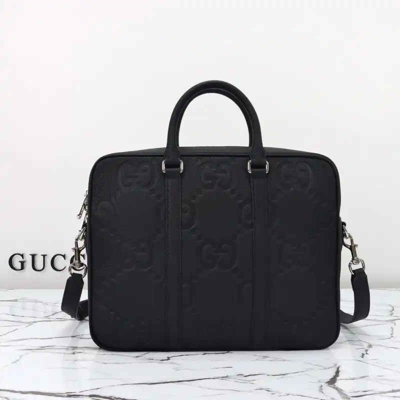 Discover elegance with the Gucci Briefcase in black GG leather. Perfect for your professional journey, it’s both stylish and sophisticated. 🖤✨💼 https://tinyurl.com/265motqn