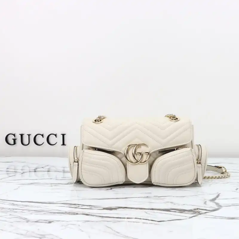 Elevate your style with the Gucci Marmont 2.0 GG Shoulder Bag in white. A timeless piece for every occasion! ✨💖👜 https://tinyurl.com/24vlrmdh