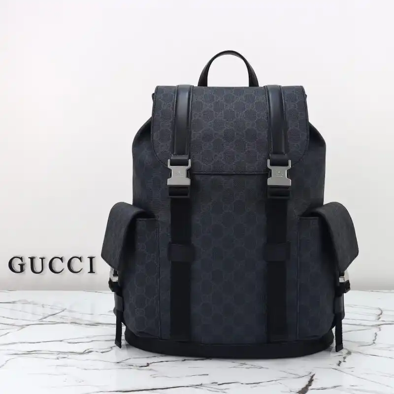 Discover elegance with the Gucci GG Supreme Backpack in classic black. Perfect for any occasion, it blends style and practicality effortlessly! 🎒✨❤️ https://tinyurl.com/2ylnklwh