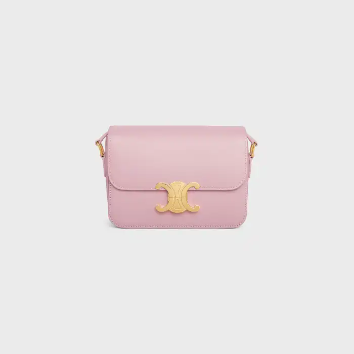 Discover the Celine Triomphe Mini in soft pink—a perfect blend of elegance and charm for your everyday adventures. 🌸✨💖 https://tinyurl.com/2345rcg4