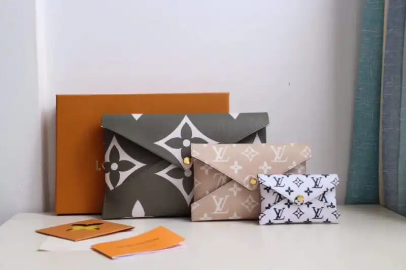 Discover elegance with the Louis Vuitton Kirigami Pochette Pouch in soft nude. Perfect for any occasion, it adds a touch of charm! 👜✨💖 https://tinyurl.com/27wfttpu