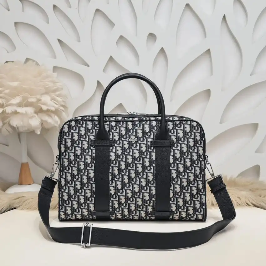 Discover elegance with the Dior Oblique Briefcase in white. Perfect for your essentials, it effortlessly combines style and sophistication. ✨💼💖 https://tinyurl.com/2727mqcr