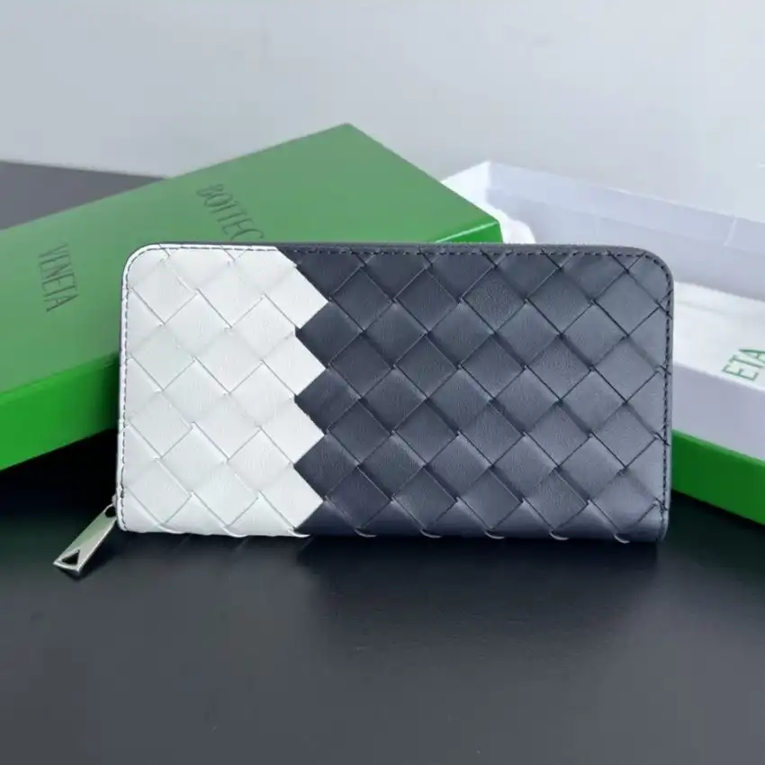 Discover elegance with the Bottega Veneta Zip Long Wallet in soothing white and blue. Perfect for organizing your essentials with style! 🌸💙✨ https://tinyurl.com/29ljo8f7