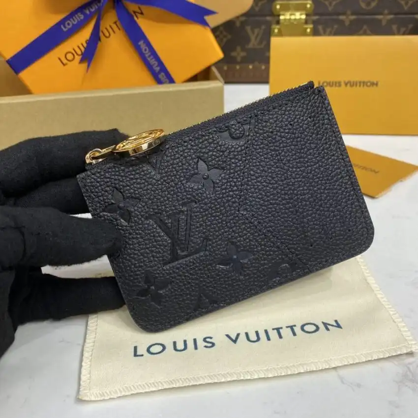 Discover elegance with the Louis Vuitton Romy Card Holder in classic black. Perfectly designed to keep your essentials stylishly organized. 🖤✨👜 https://tinyurl.com/2yaaqokc
