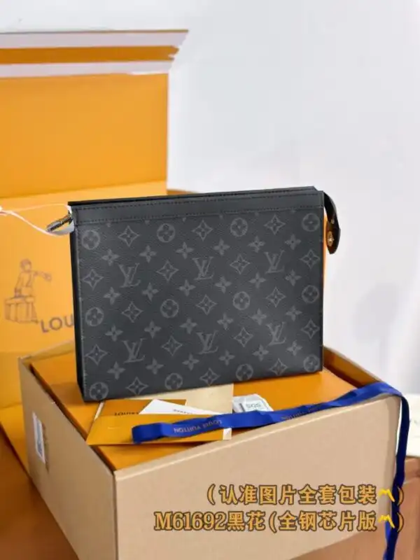 Discover the elegance of the Louis Vuitton Pochette Voyage in classic black. A timeless companion for your stylish adventures! 🌟👜✨ https://tinyurl.com/2xguwtfd
