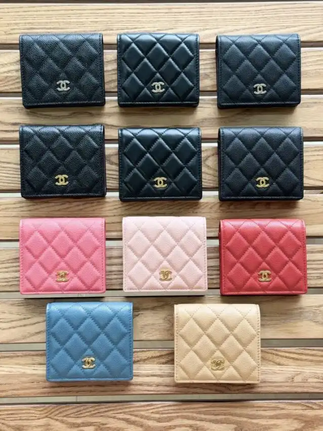 Discover the elegance of the Chanel Compact Bifold Wallet. Perfectly crafted to hold your essentials with love. 💖✨💼 https://tinyurl.com/2chnx7cx