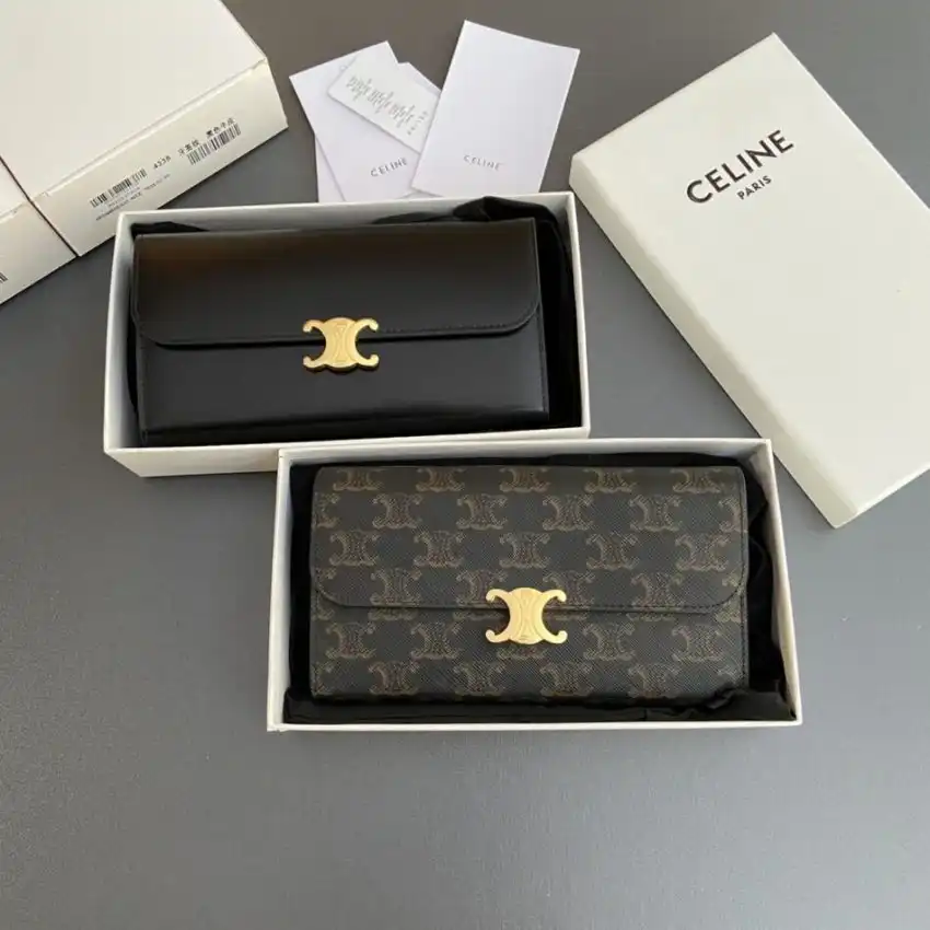Discover the elegance of the Celine Triumphe Long Wallet—where luxury meets functionality, perfect for your everyday adventures. ✨💖👜 https://tinyurl.com/2dj8h9y4