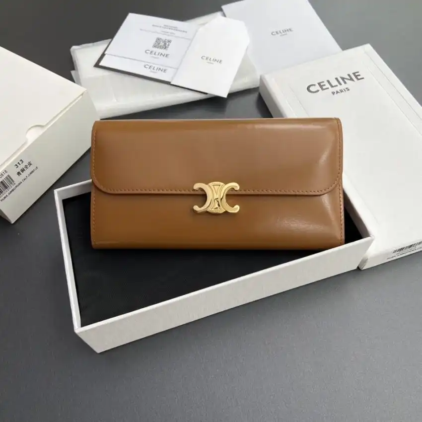Discover elegance with the Celine Triumphe Long Wallet in rich brown. Perfectly crafted for your essentials, it’s a timeless companion. ✨💖👜 https://tinyurl.com/2a4c2542