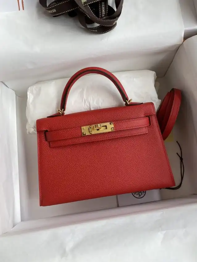 Introducing the exquisite Hermes Kelly in Epsom Bright Red! 🌟 A timeless treasure that adds a touch of elegance to every outfit. ❤️✨ https://tinyurl.com/25zdmw49