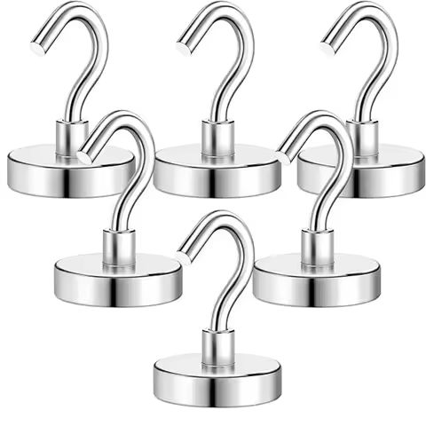 D25/D32/D36mm-Heavy Duty Magnets Hooks for Cruise Cabins, Strong Magnets with Hooks for Hanging, Metal Magnetic Grill Hooks Magn https://tinyurl.com/2as88j3r