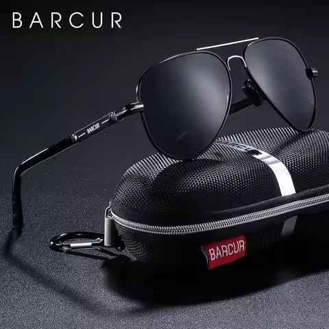 BARCUR Polarized Mens Sunglasses Pilot Sun Glasses for Men accessories Driving Fishing Hiking Eyewear Oculos Gafas De Sol https://tinyurl.com/24wquyoz