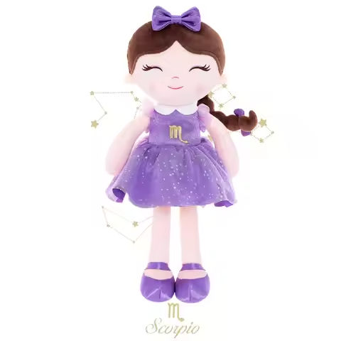 16 inches Baby Girl Gifts Plush Doll Scorpia Constellation Doll In Purple Skirt for Christmas Gifts Children’s Day Gifts https://tinyurl.com/26houhjm