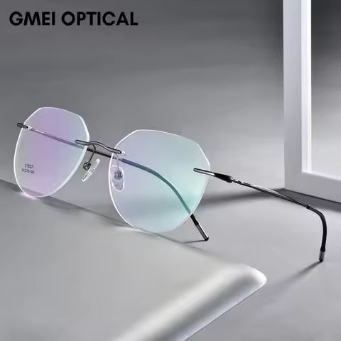 Ultralight Titanium Alloy Rimless Men Glasses Frame Square Eyeglasses Myopia Prescription Frames For Women Optical Eye Glass https://tinyurl.com/2784lx9m