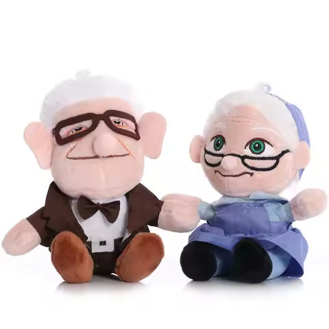2PCS  Movie UP Carl Plush Toys Grandfather Grandmother Cartoon Stuffed Dolls  Pendant Ally Carl Plushie Toy Kids Birthday Gifts https://tinyurl.com/2xl3pynu