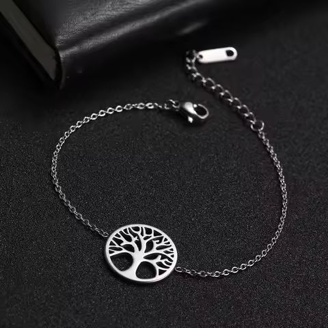 Skyrim Tree of Life Charm Bracelet Stainless Steel Adjustable Chain Bracelets Pulsera Vintage Amulet Jewelry Gift for Women Men https://tinyurl.com/24o2c5g8