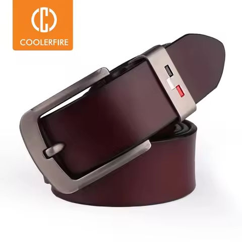 COOLERFIRE  New Men Genuine Leather Belts High Quality Vintage Style Male Strap Classic Jeans Leather Belts For Men 051 https://tinyurl.com/2b7ujanj