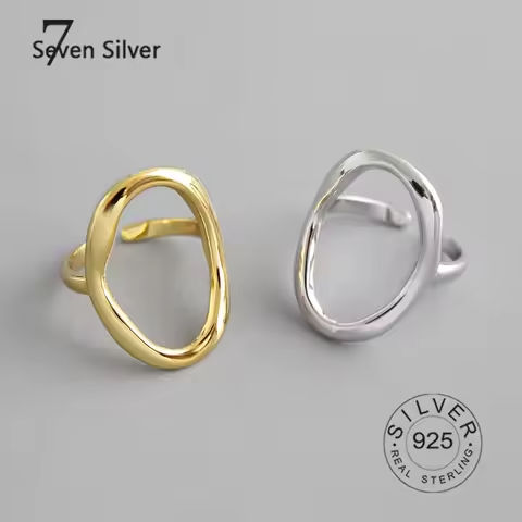 Real 925 sterling silver rings for women round hollow out gold color Trendy fine Jewelry Large Adjustable Antique Rings Anillos https://tinyurl.com/26k8zldh
