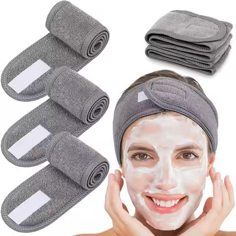 2021 NEW Solid Color Multifunction Women Headbands Face Wash/Yoga/Makeup Velcro Adjustable Hairbands Hair Accessories https://tinyurl.com/2bmugyqt