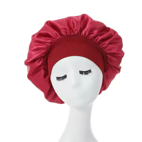 Women Satin Bonnet Spandex Wide Stretchy Band Bonnet Satin Cheveux Nuit Silk Sleeping Night Cap Bonnets for Women https://tinyurl.com/25axqzjp