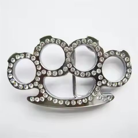 New Bright Silver 3D Cut Out Rhinestones Belt Buckle also Stock in US BUCKLE-T030 https://tinyurl.com/2c64p4pb