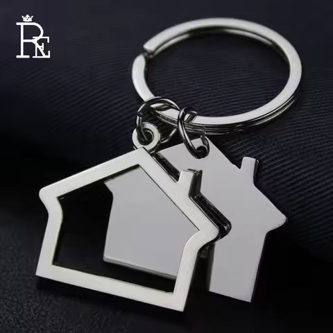 RE 100pcs/lot Free Shipping Alloy House Home Men Women Gift Keychain Keyring Key Chain Ring Car Bag Costomized Logo Wholesale https://tinyurl.com/2y6fljgp