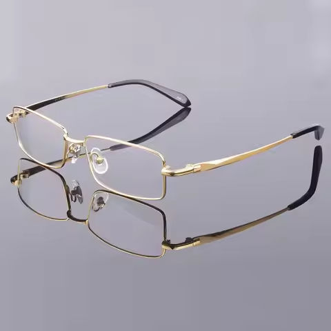 Full Rim Pure Titanium Eyeglasses Frame for Men Optical Glasses Frame Prescription Eyewear Spectacles 9867 Alloy Fashion Frame https://tinyurl.com/26dyagfa