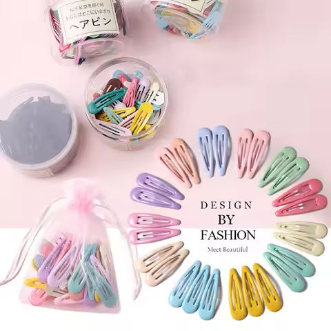 10/20/30/40 New Girls Cute Colorful Waterdrop Shape Hairpins Sweet Hair Clips Kids Barrettes Slid Clip Fashion Hair Accessories https://tinyurl.com/2dfqmpx2