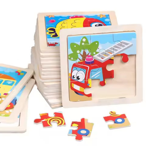 11X11CM Kids Wooden Puzzle Cartoon Animal Traffic Tangram Wood Puzzle Toys Educational Jigsaw Toys for Children GiftS https://tinyurl.com/28zqpd2b
