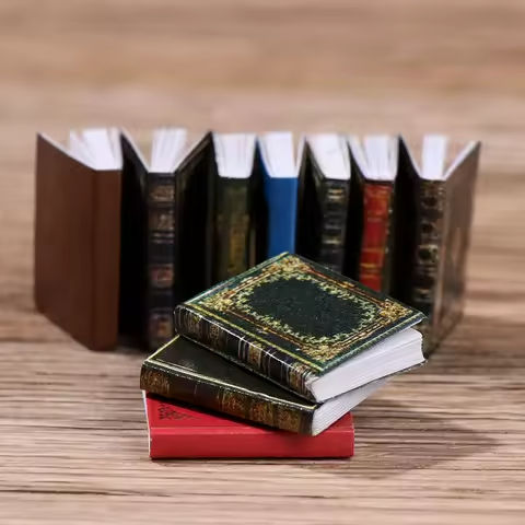 3/4PCS 1/12 Scale Miniature Book Model Can Be Opened Dollhouse Scene Supplies Mini Photo Props Playing House Accessories https://tinyurl.com/2dmf8cyw