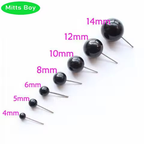 Hot Eye accessories DIY Plush Glass Eyes 4/5/6/8/10/12 mm Needle Felting Bears Black Eyes Dolls Accessories Hot Sale Toy Gift https://tinyurl.com/2caz2kpg