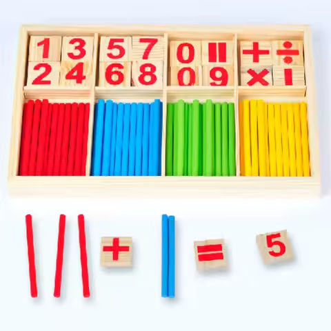 Children Learning math Wooden Educational Toys Digital Stick Montessori Teaching Aid Mathematics Enlightenment Knowledge https://tinyurl.com/243kta7u
