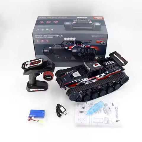 Full Scale Spray Rc Drift Tank 1:12 Alloy High-Speed Regulate Tracked Tank Car Rotate In Place Led Headlights Electric Toys Gift https://tinyurl.com/2bh47clv