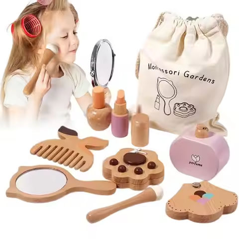Wooden Play Makeup Early Learning Playset For Girl Pretend Play Beauty Makeup Kit With Styling Tools And Cosmetics For Toddler 4 https://tinyurl.com/2brfy9v9