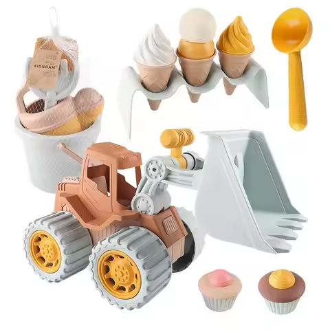 Children Sand Beach Toys Simulation Ice Cream Cake Model Bulldozer Beach Bucket Wheat Straw Summer Seaside Play Sand Water Game https://tinyurl.com/2cm7mepy