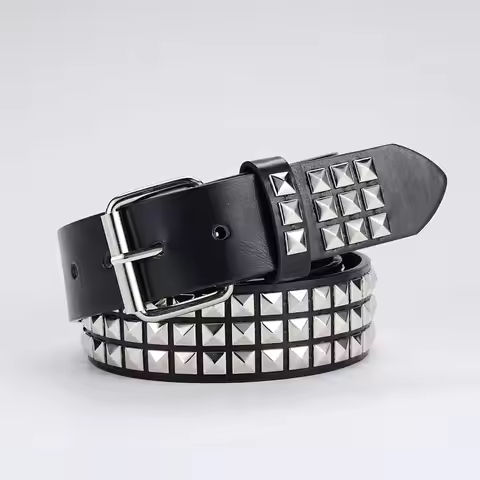 2023 Mens and Womens Leather Belts Vintage Punk Pyramid Rivet Belts Ladies Luxury Street Designs Black Belts Jeans For Women https://tinyurl.com/25s6k8kx