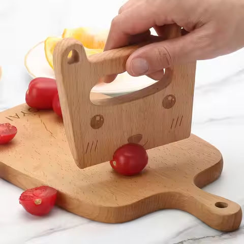Wooden Knife Kids Cooking Toys Safe Knives Cutting Fruit Vegetable Chopper Kitchen Toy Montessori Education Tools For Toddlers https://tinyurl.com/275y6t7g