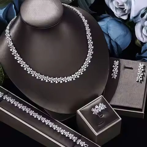 2023 new four-piece cubic zirconia bridal jewelry set women’s party, luxury Dubai crystal wedding hot sale in Central Asia https://tinyurl.com/22b6kn54
