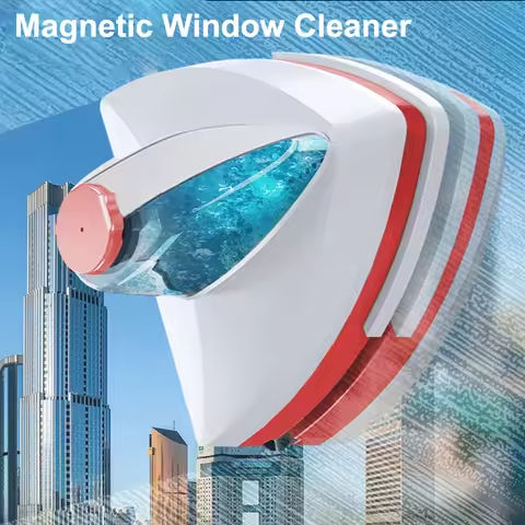 Magnetic Window Cleaner Brush Double-Side Automatic Water Discharge Wiper Glass Window Brush Cleaning Household Tools Cleaning https://tinyurl.com/2awcxyrl